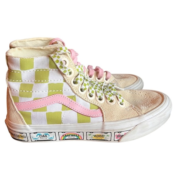 Vans Emma Mulholland on Holiday x Sk8-Hi Tapered 'Whimsical Checkerboard' Size 6 - Picture 7 of 13
